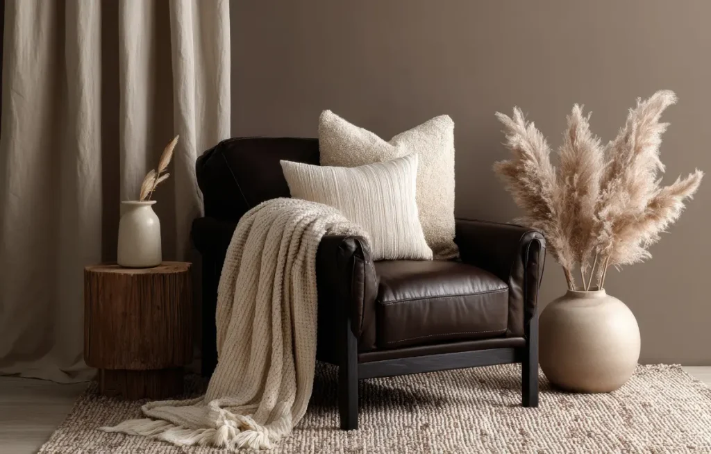 Meubles et matières cocooning